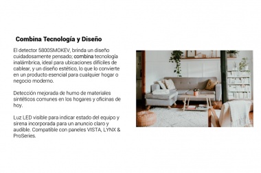 Resideo presenta su nuevo Detector Multicriterio Inalámbrico 5800SMOKEV